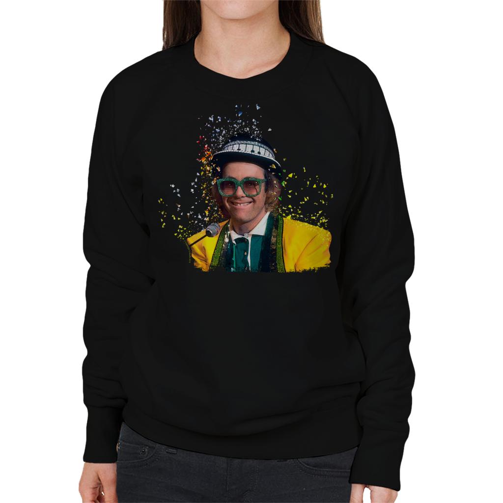 TV Times Elton John At The Piano 1977 Women's Sweatshirt-ALL + EVERY