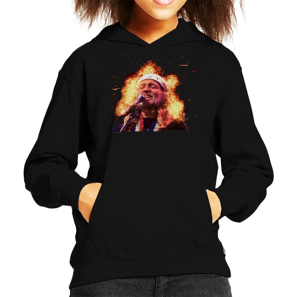 TV Times Country And Western Singer Willie Nelson Kids Hooded Sweatshirt-ALL + EVERY