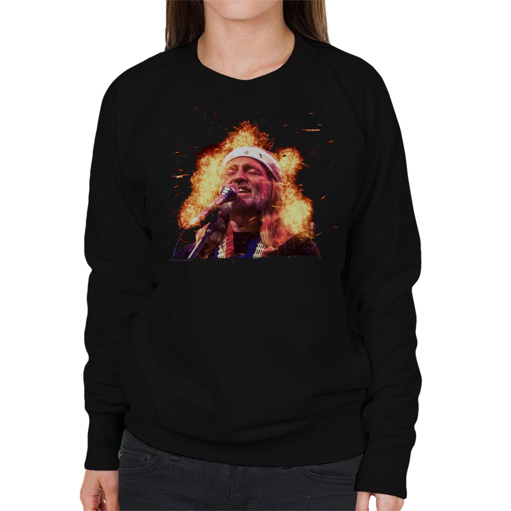 TV Times Country And Western Singer Willie Nelson Women's Sweatshirt-ALL + EVERY