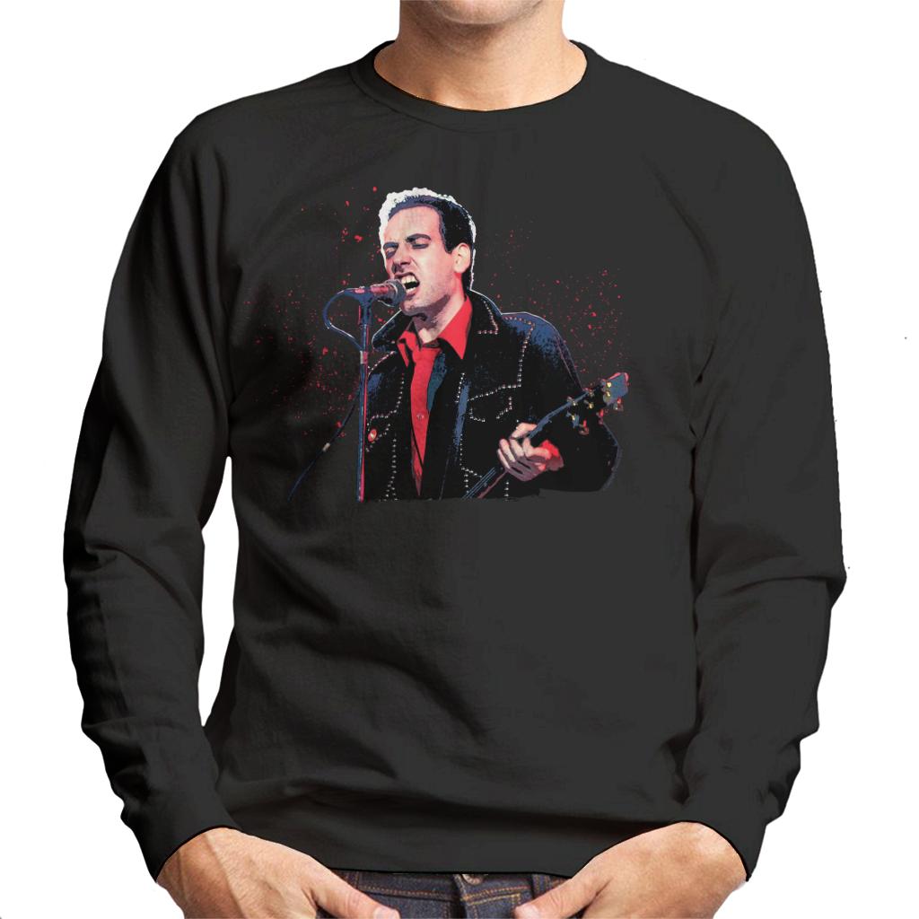 TV Times Mick Jones Of The Clash On Stage 1983 Men's Sweatshirt-ALL + EVERY