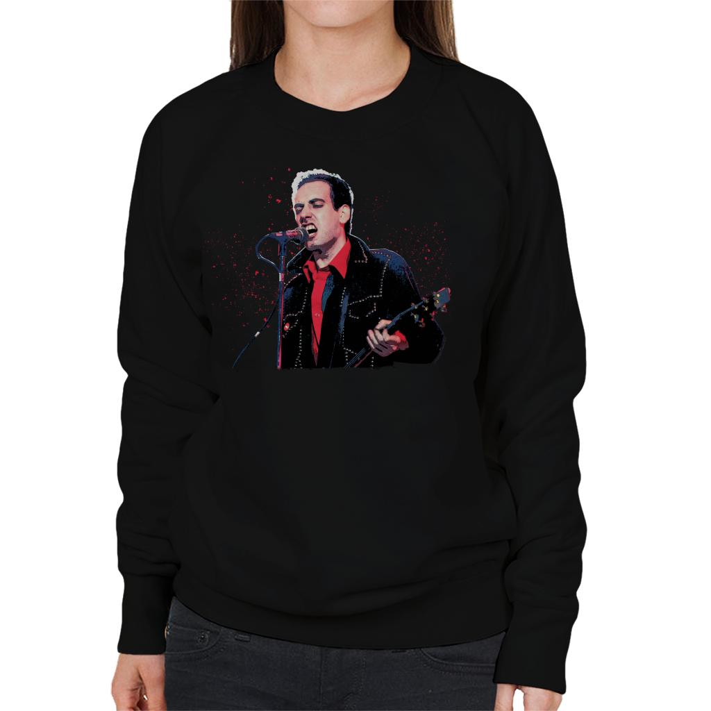 TV Times Mick Jones Of The Clash On Stage 1983 Women's Sweatshirt-ALL + EVERY