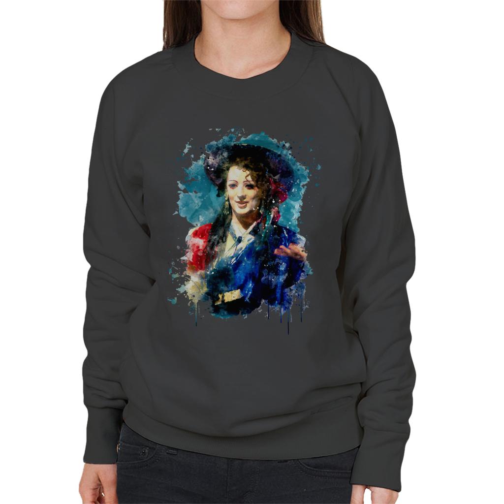 TV Times Boy George Of Culture Club TVT Awards 1984 Women's Sweatshirt-ALL + EVERY