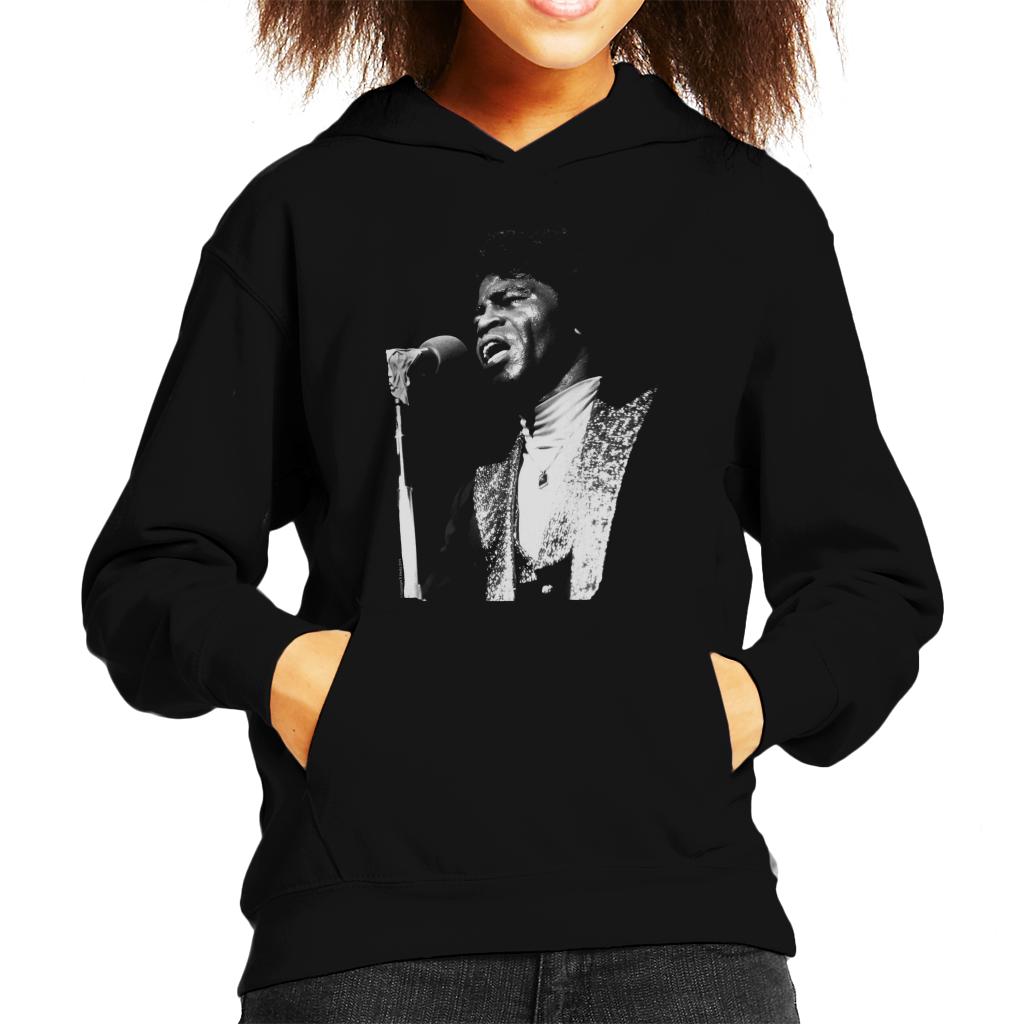 TV Times Soul Singer James Brown 1979 Kids Hooded Sweatshirt-ALL + EVERY