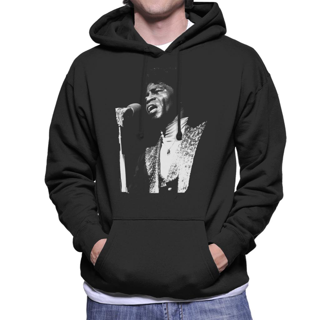 TV Times Soul Singer James Brown 1979 Men's Hooded Sweatshirt-ALL + EVERY