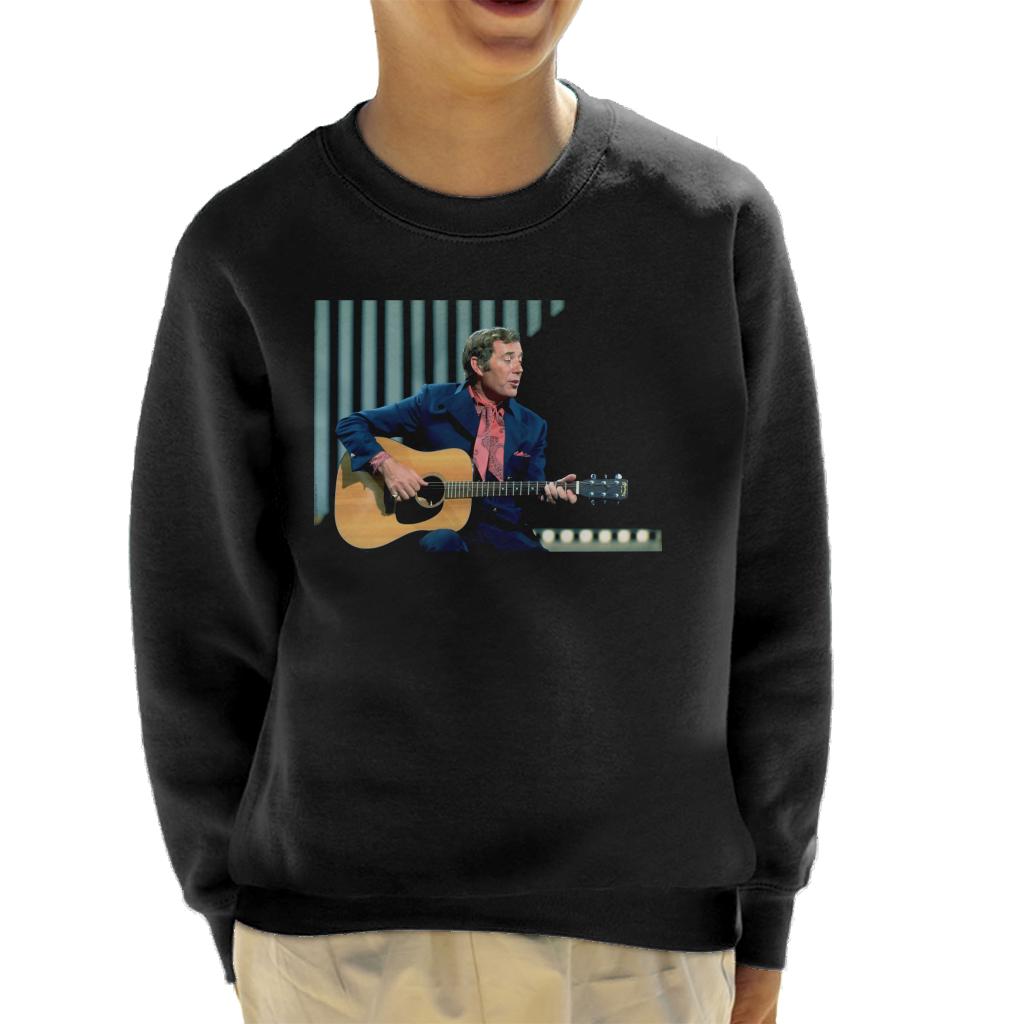 TV Times Val Doonican Playing Guitar 1972 Kids Sweatshirt-ALL + EVERY