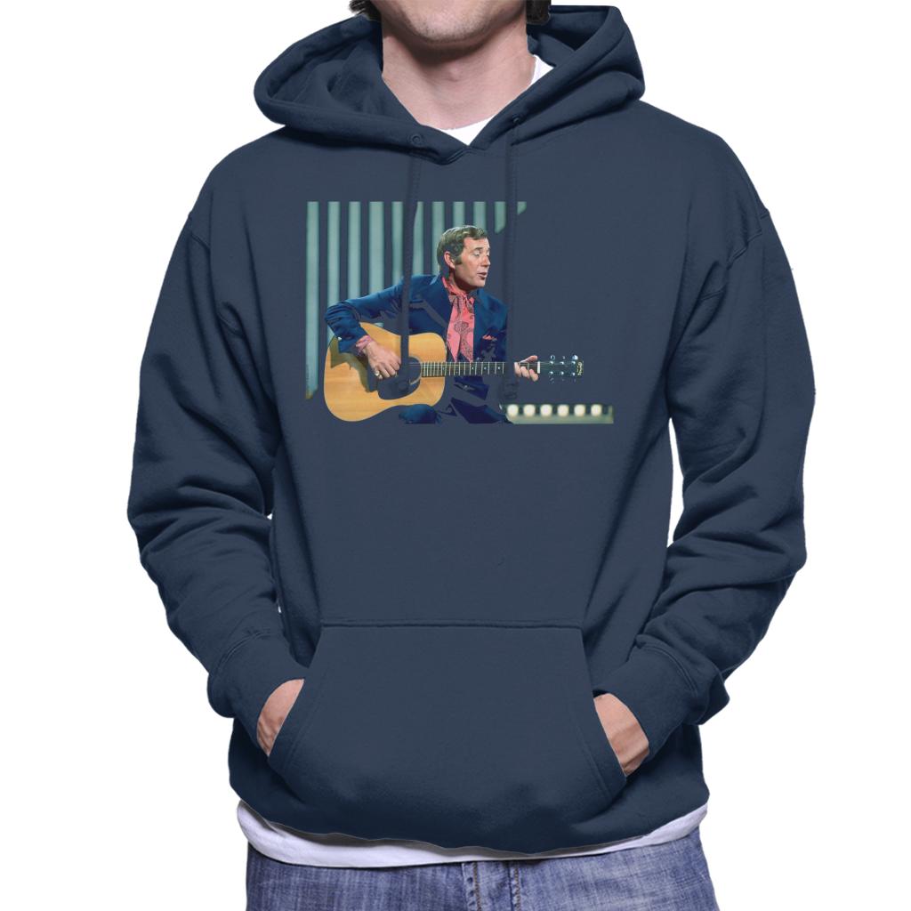 TV Times Val Doonican Playing Guitar 1972 Men's Hooded Sweatshirt-ALL + EVERY