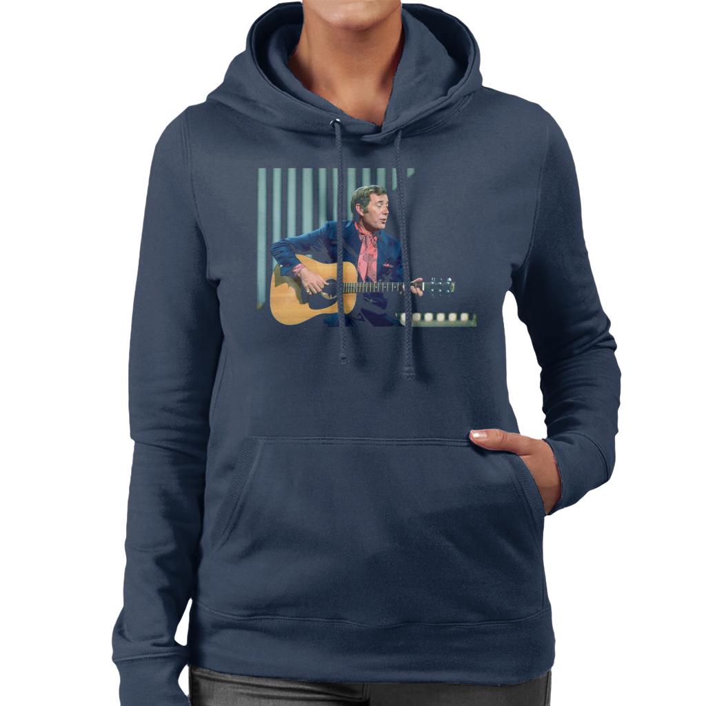 TV Times Val Doonican Playing Guitar 1972 Women's Hooded Sweatshirt-ALL + EVERY