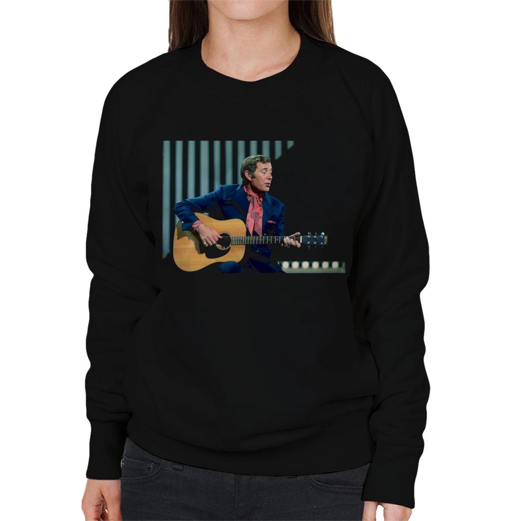 TV Times Val Doonican Playing Guitar 1972 Women's Sweatshirt-ALL + EVERY