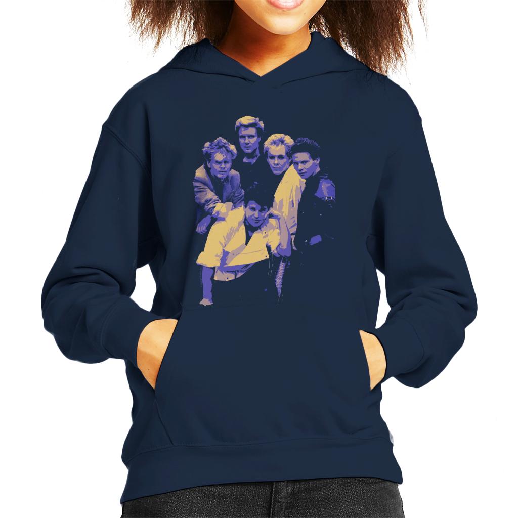 TV Times Duran Duran Band Portrait Blue 1983 Kids Hooded Sweatshirt-ALL + EVERY