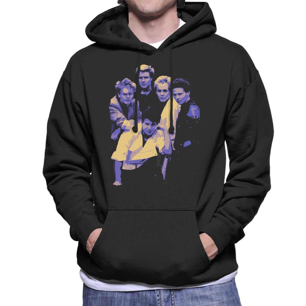 TV Times Duran Duran Band Portrait Blue 1983 Men's Hooded Sweatshirt-ALL + EVERY