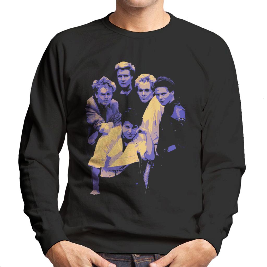 TV Times Duran Duran Band Portrait Blue 1983 Men's Sweatshirt-ALL + EVERY