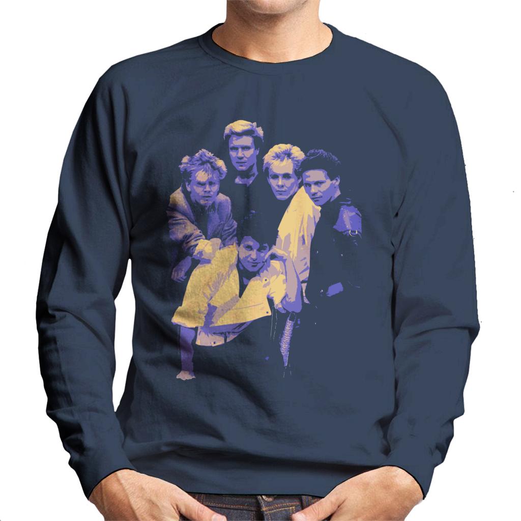 TV Times Duran Duran Band Portrait Blue 1983 Men's Sweatshirt-ALL + EVERY