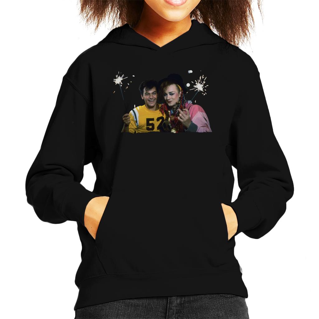 TV Times Boy George And Jon Moss Sparklers Kids Hooded Sweatshirt-ALL + EVERY