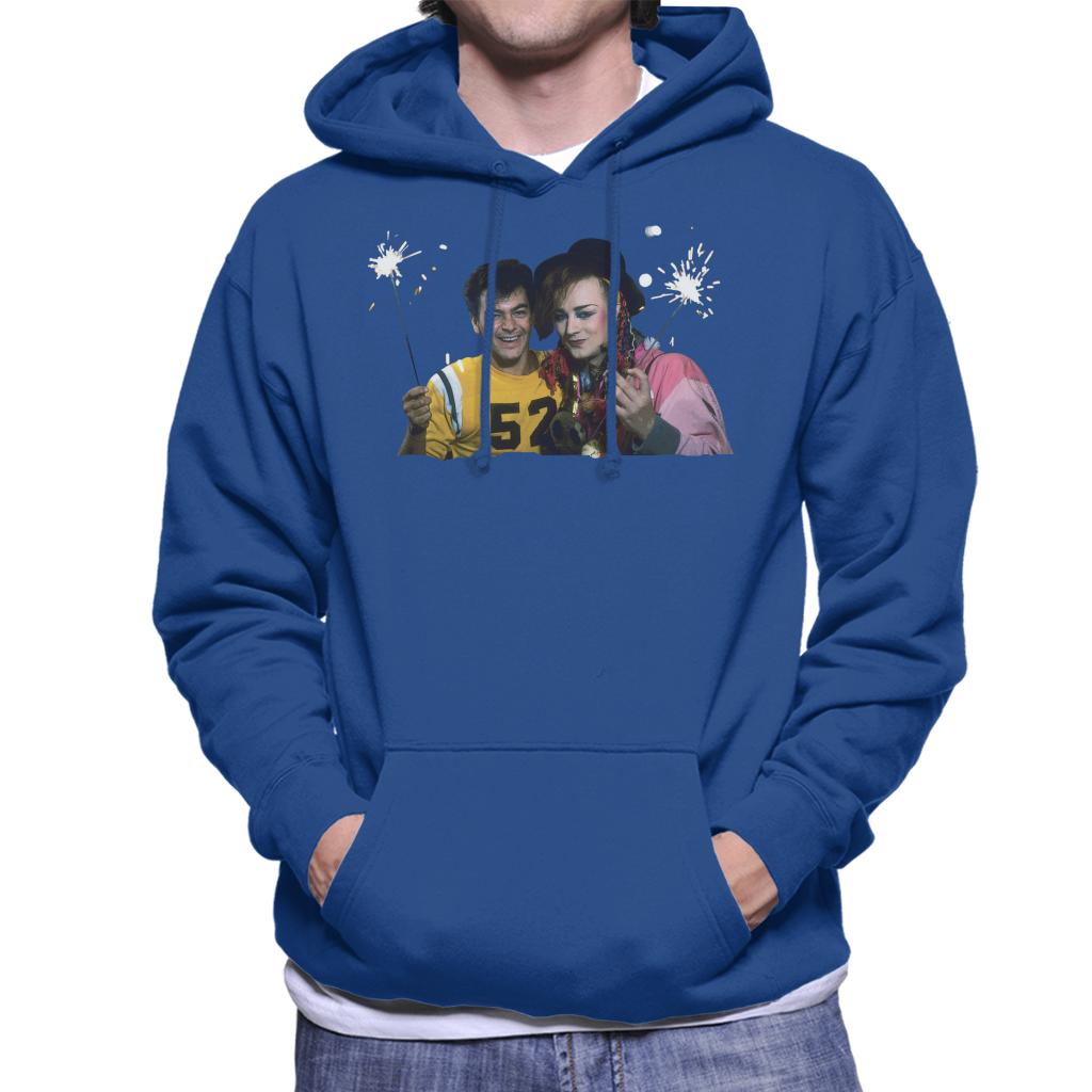 TV Times Boy George And Jon Moss Sparklers Men's Hooded Sweatshirt-ALL + EVERY