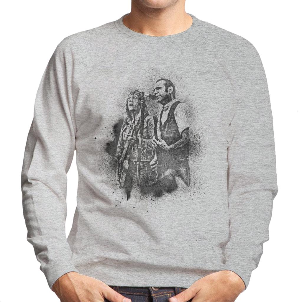 TV Times Status Quo Live Grain Effect Men's Sweatshirt-ALL + EVERY