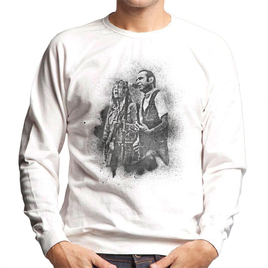 TV Times Status Quo Live Grain Effect Men's Sweatshirt-ALL + EVERY