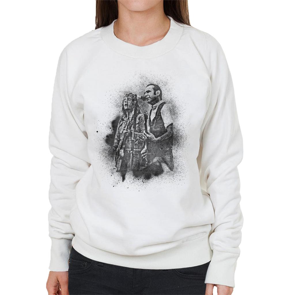 TV Times Status Quo Live Grain Effect Women's Sweatshirt-ALL + EVERY