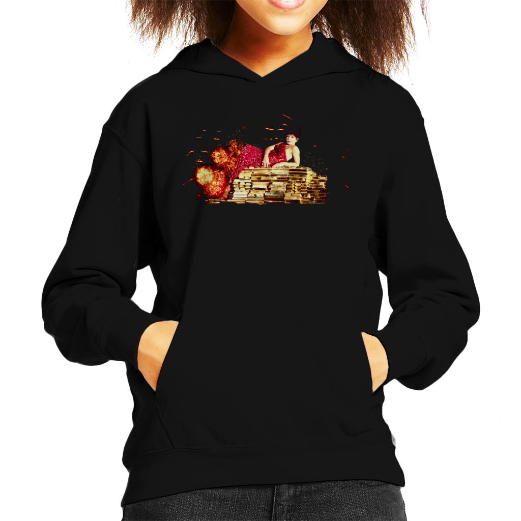 TV Times Shirley Bassey Gold Bullion Kids Hooded Sweatshirt-ALL + EVERY