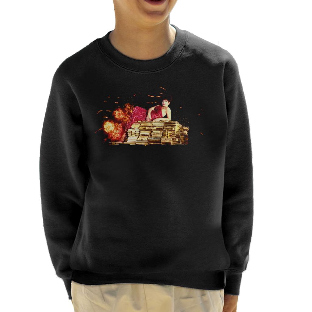 TV Times Shirley Bassey Gold Bullion Kids Sweatshirt-ALL + EVERY