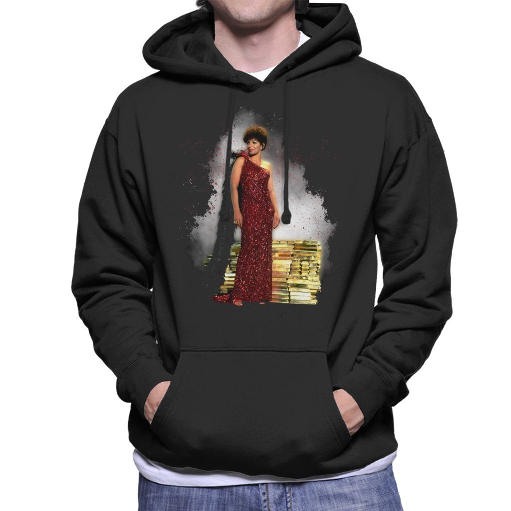 TV Times Shirley Bassey Sparkly Dress Men's Hooded Sweatshirt-ALL + EVERY