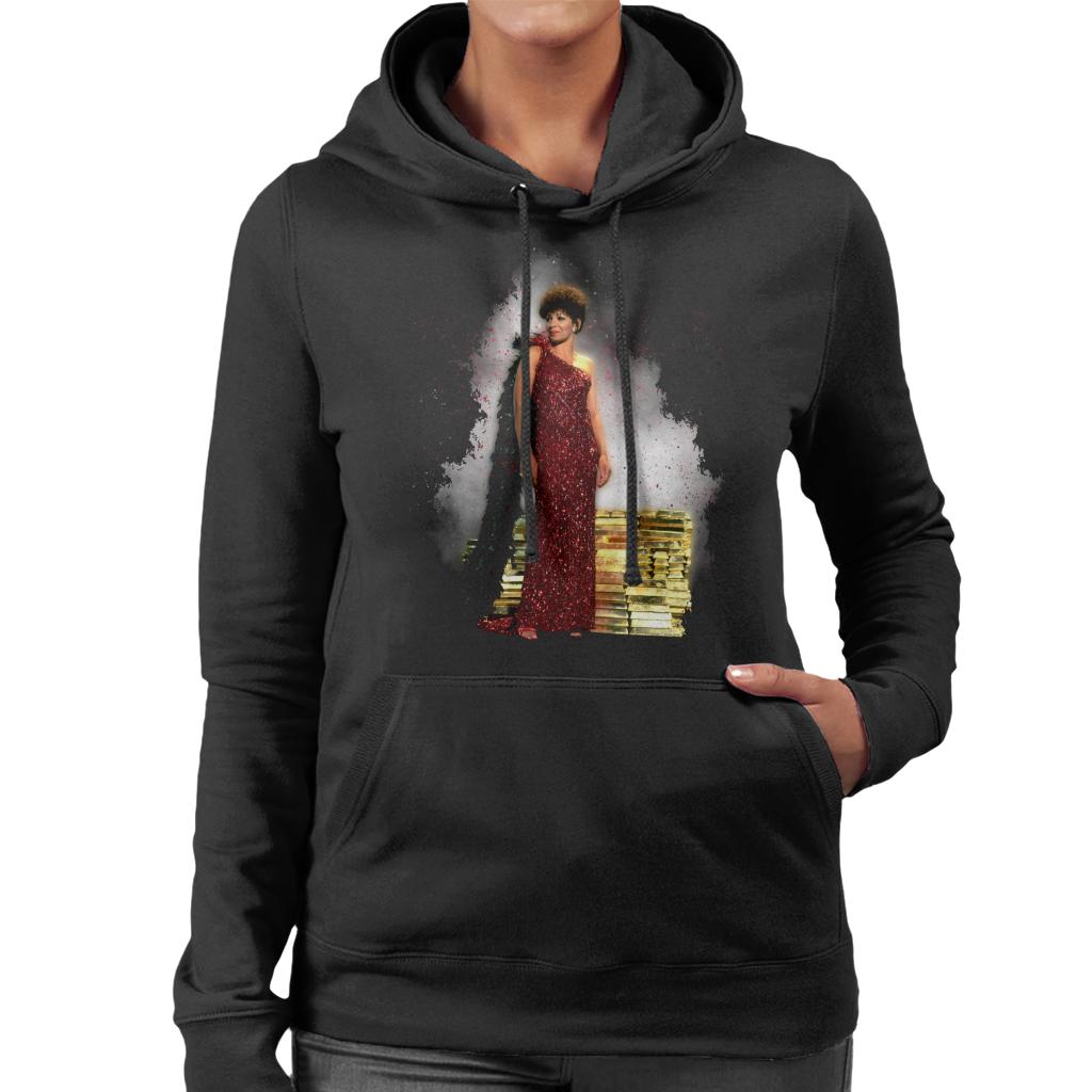 TV Times Shirley Bassey Sparkly Dress Women's Hooded Sweatshirt-ALL + EVERY