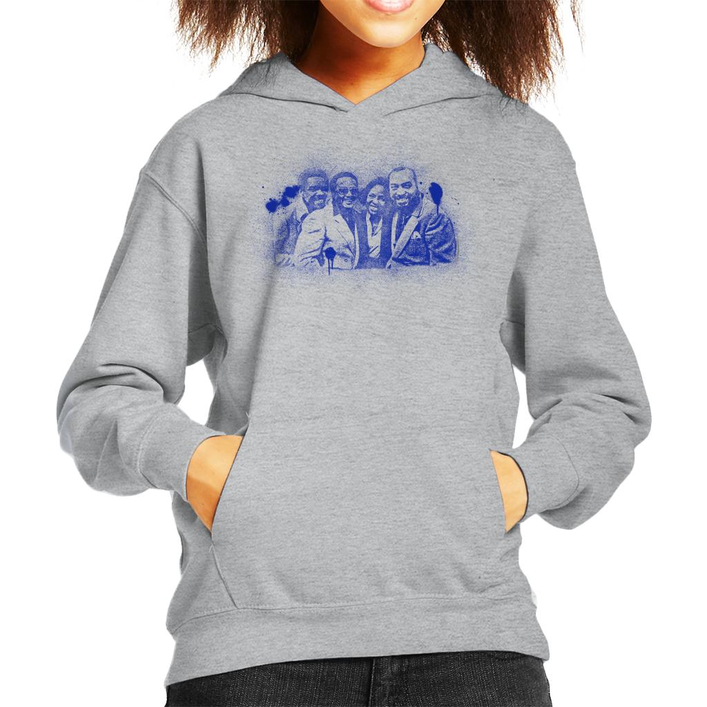 TV Times Gladys Knight And The Pips 1980 Paint Splatter Kids Hooded Sweatshirt-ALL + EVERY