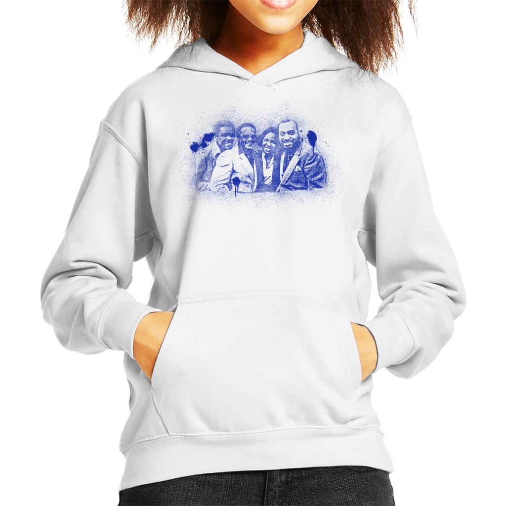 TV Times Gladys Knight And The Pips 1980 Paint Splatter Kids Hooded Sweatshirt-ALL + EVERY