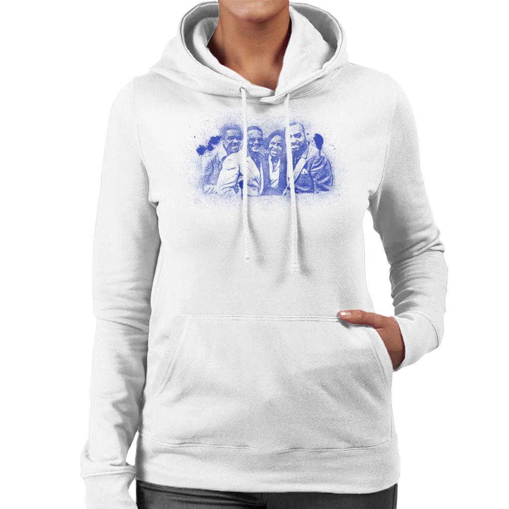 TV Times Gladys Knight And The Pips 1980 Paint Splatter Women's Hooded Sweatshirt-ALL + EVERY