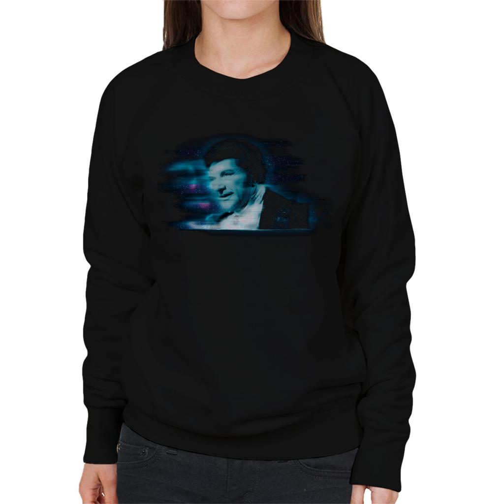 TV Times Pianist Liberace Blue Static Women's Sweatshirt-ALL + EVERY