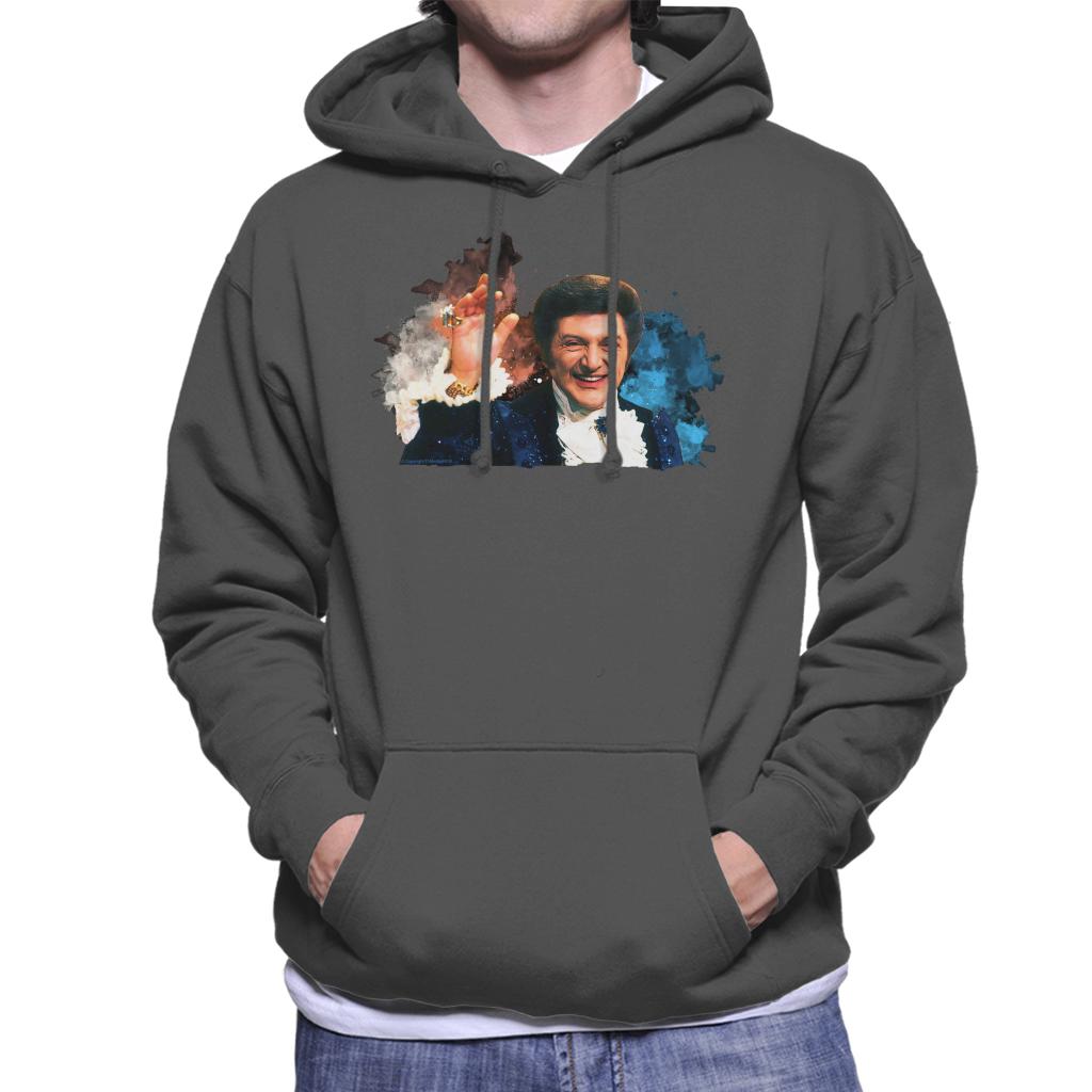 TV Times Singer Liberace Paint Splatter Men's Hooded Sweatshirt-ALL + EVERY