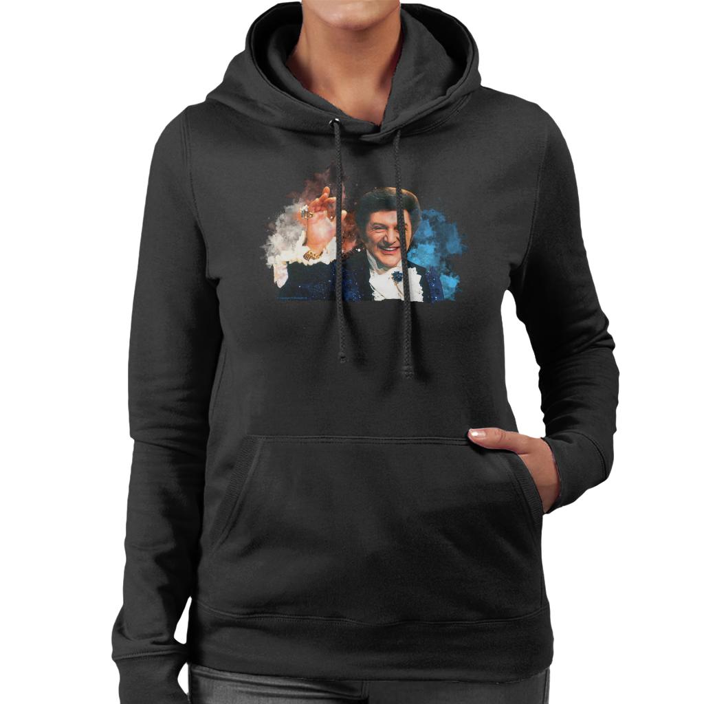 TV Times Singer Liberace Paint Splatter Women's Hooded Sweatshirt-ALL + EVERY