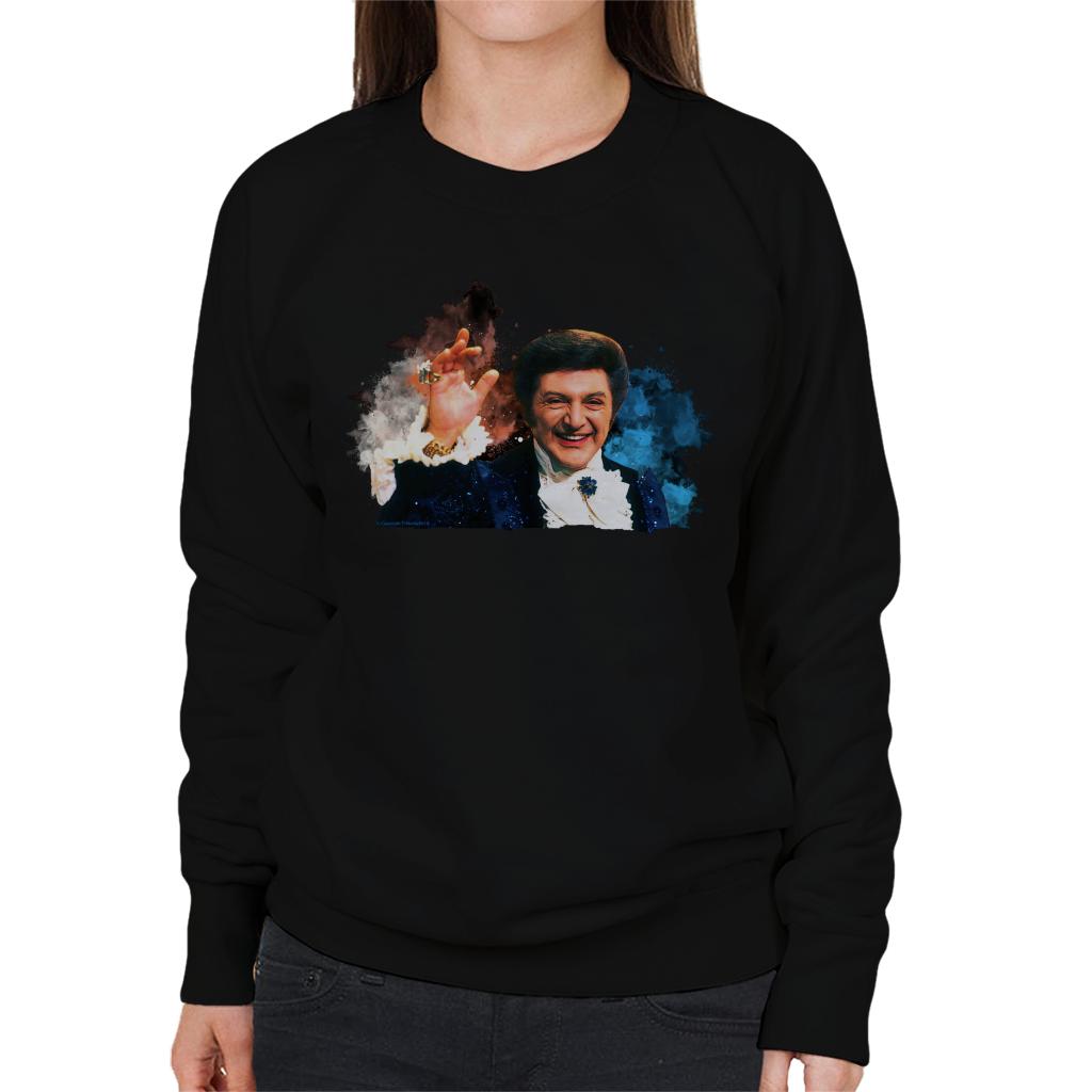 TV Times Singer Liberace Paint Splatter Women's Sweatshirt-ALL + EVERY