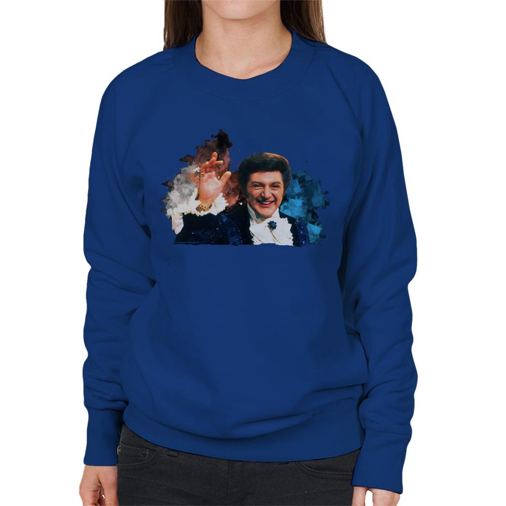 TV Times Singer Liberace Paint Splatter Women's Sweatshirt-ALL + EVERY