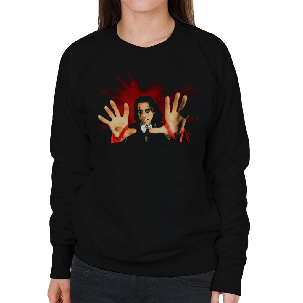 TV Times Alice Cooper Paint Splatter Women's Sweatshirt-ALL + EVERY