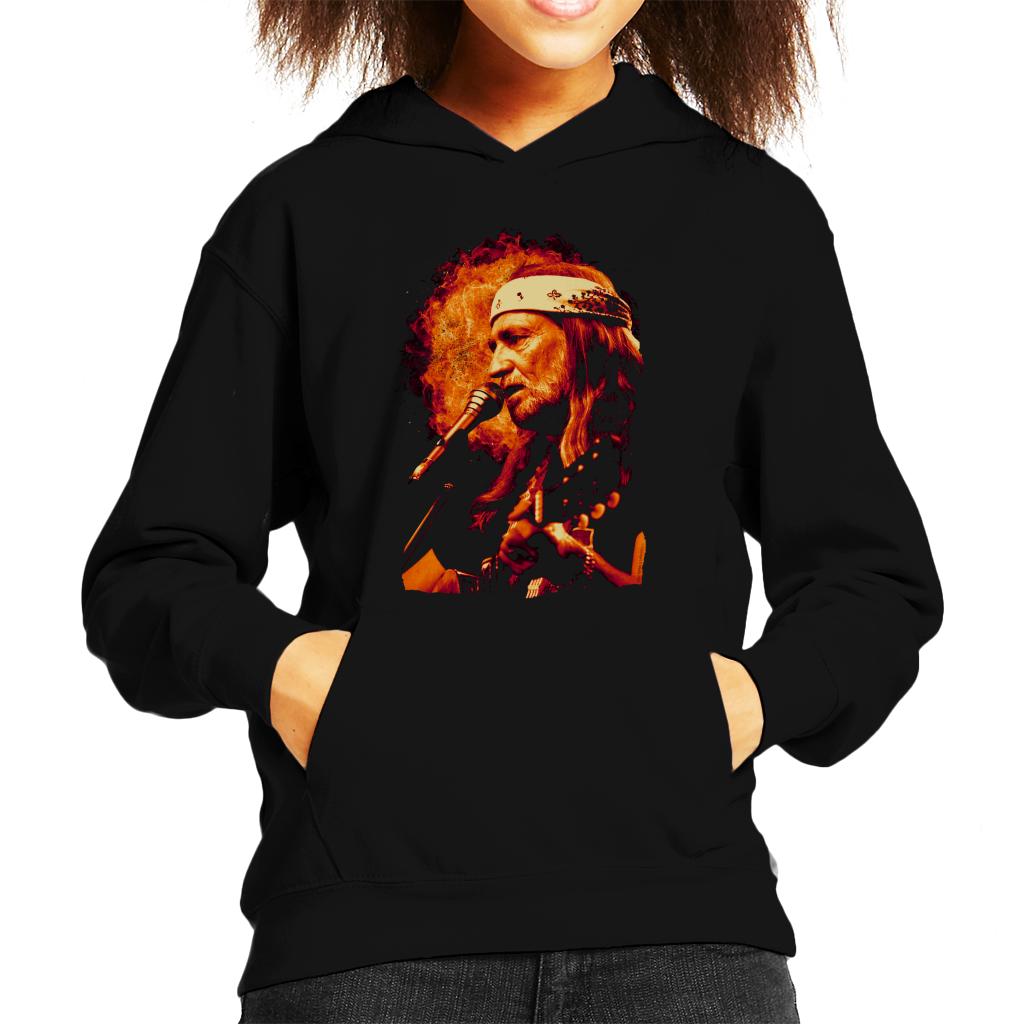 TV Times Singer Willie Nelson 1983 Kids Hooded Sweatshirt-ALL + EVERY