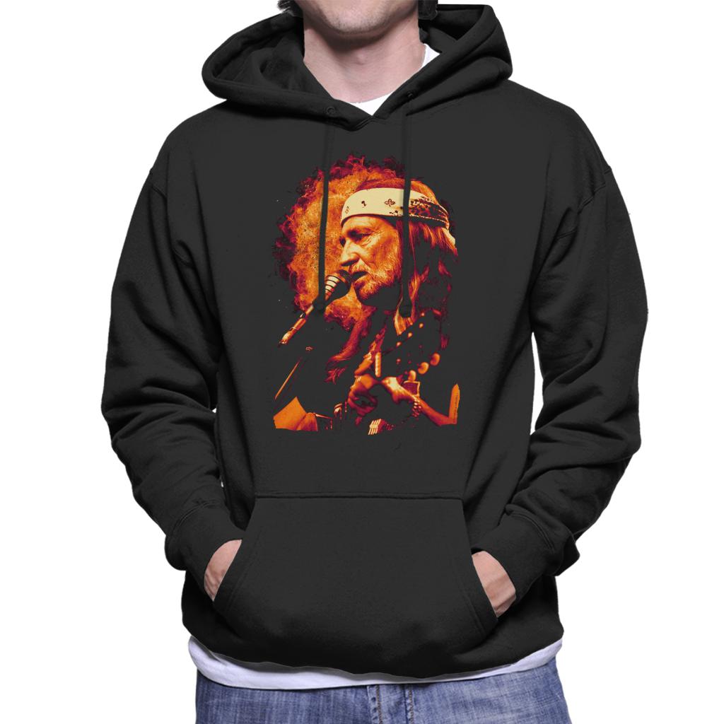 TV Times Singer Willie Nelson 1983 Men's Hooded Sweatshirt-ALL + EVERY