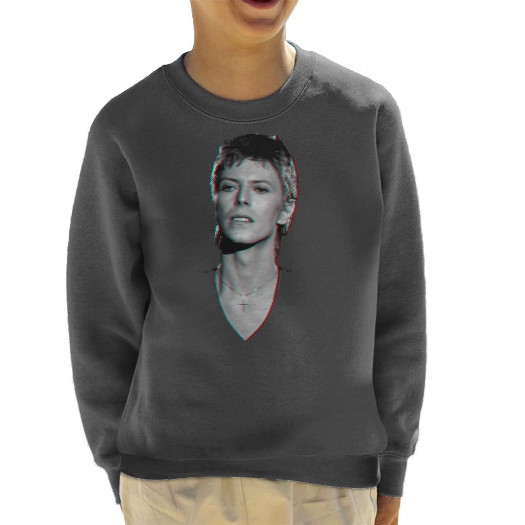 TV Times Pop Star David Bowie Portrait 1977 Kids Sweatshirt-ALL + EVERY