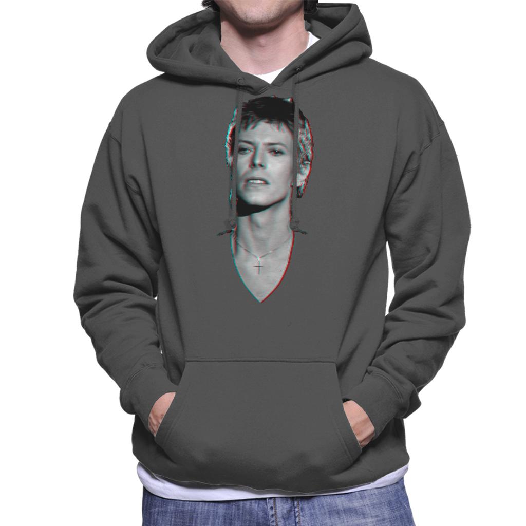 TV Times Pop Star David Bowie Portrait 1977 Men's Hooded Sweatshirt-ALL + EVERY