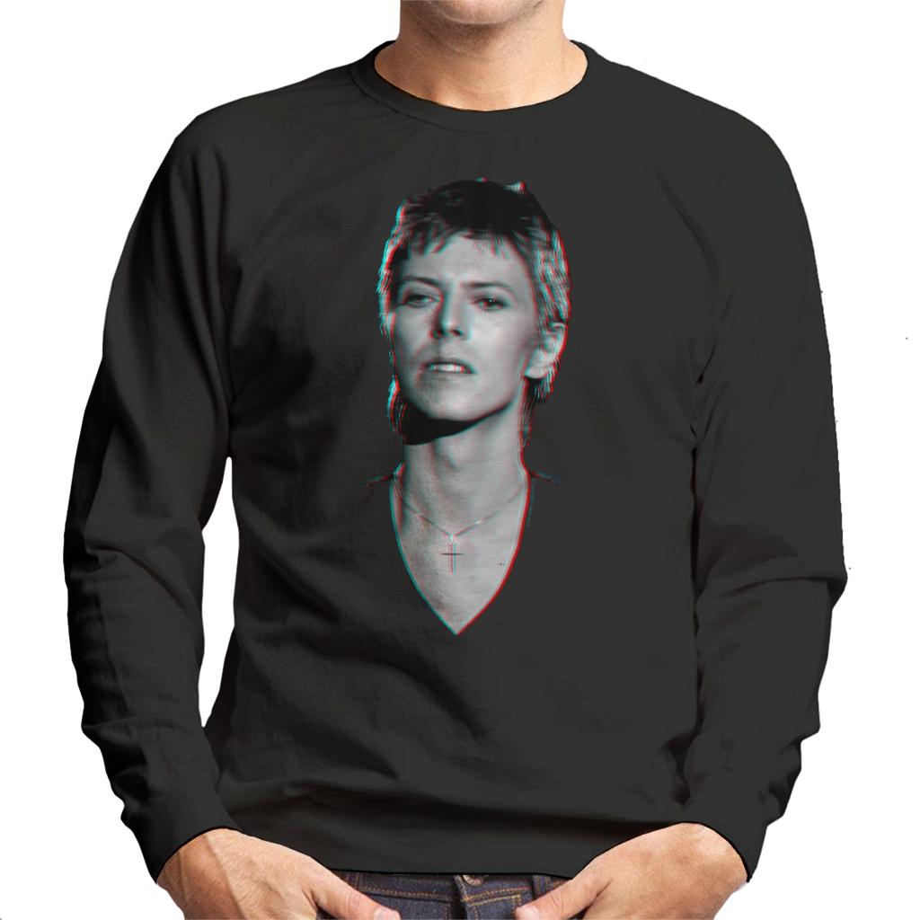 TV Times Pop Star David Bowie Portrait 1977 Men's Sweatshirt-ALL + EVERY