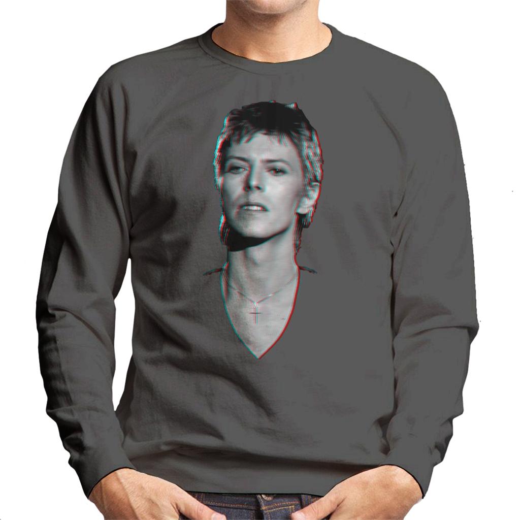 TV Times Pop Star David Bowie Portrait 1977 Men's Sweatshirt-ALL + EVERY