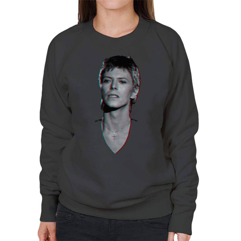 TV Times Pop Star David Bowie Portrait 1977 Women's Sweatshirt-ALL + EVERY