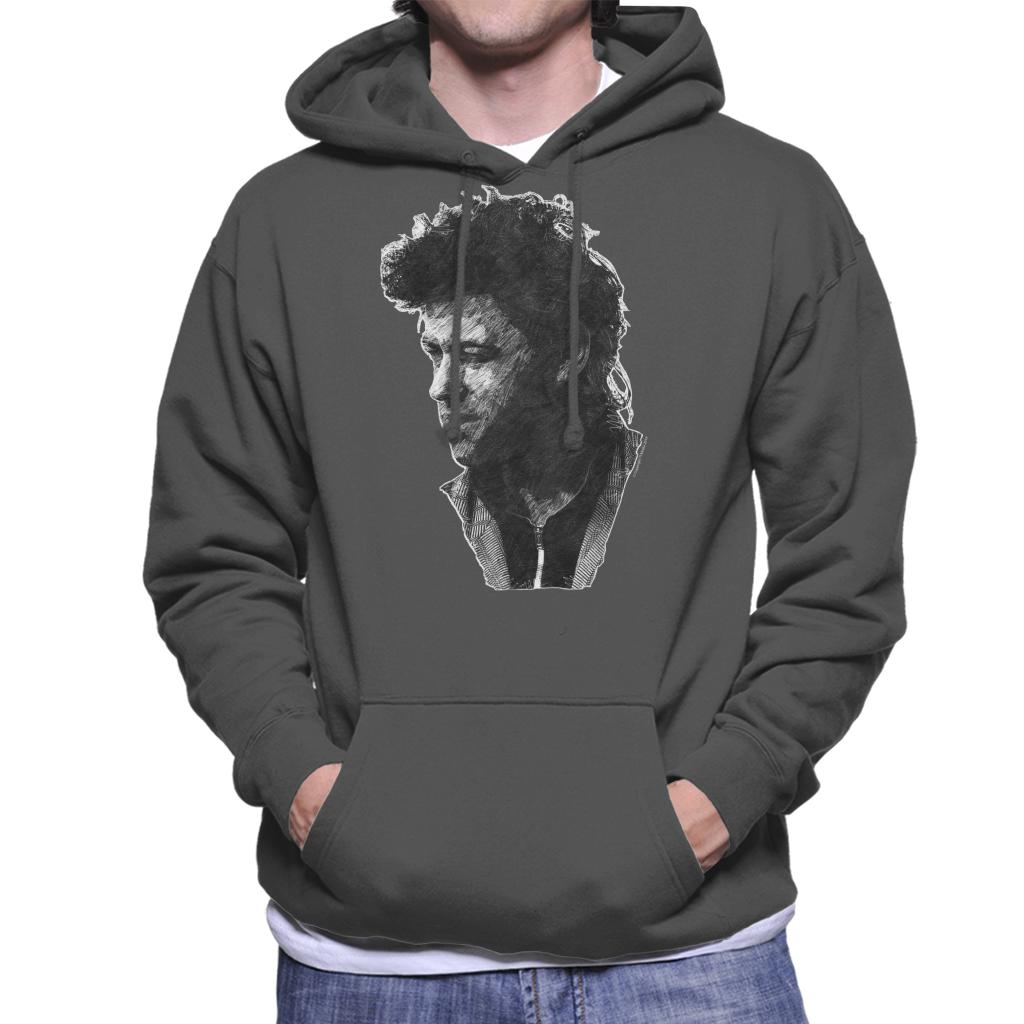 TV Times Pop Singer Bob Geldof 1986 Men's Hooded Sweatshirt-ALL + EVERY