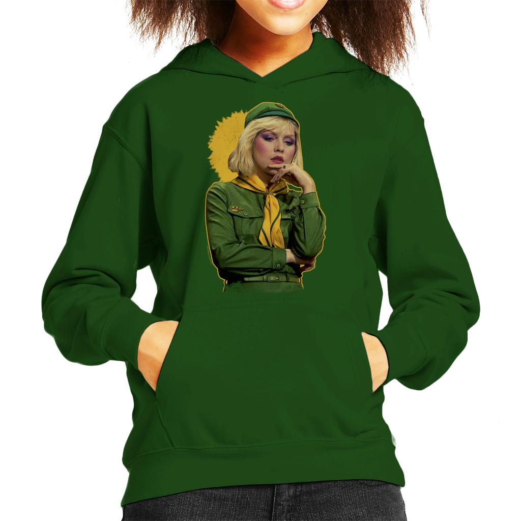 TV Times Debbie Harry Blondie In A Girl Guide Uniform Kids Hooded Sweatshirt-ALL + EVERY