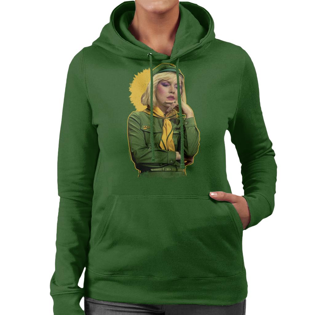 TV Times Debbie Harry Blondie In A Girl Guide Uniform Women's Hooded Sweatshirt-ALL + EVERY