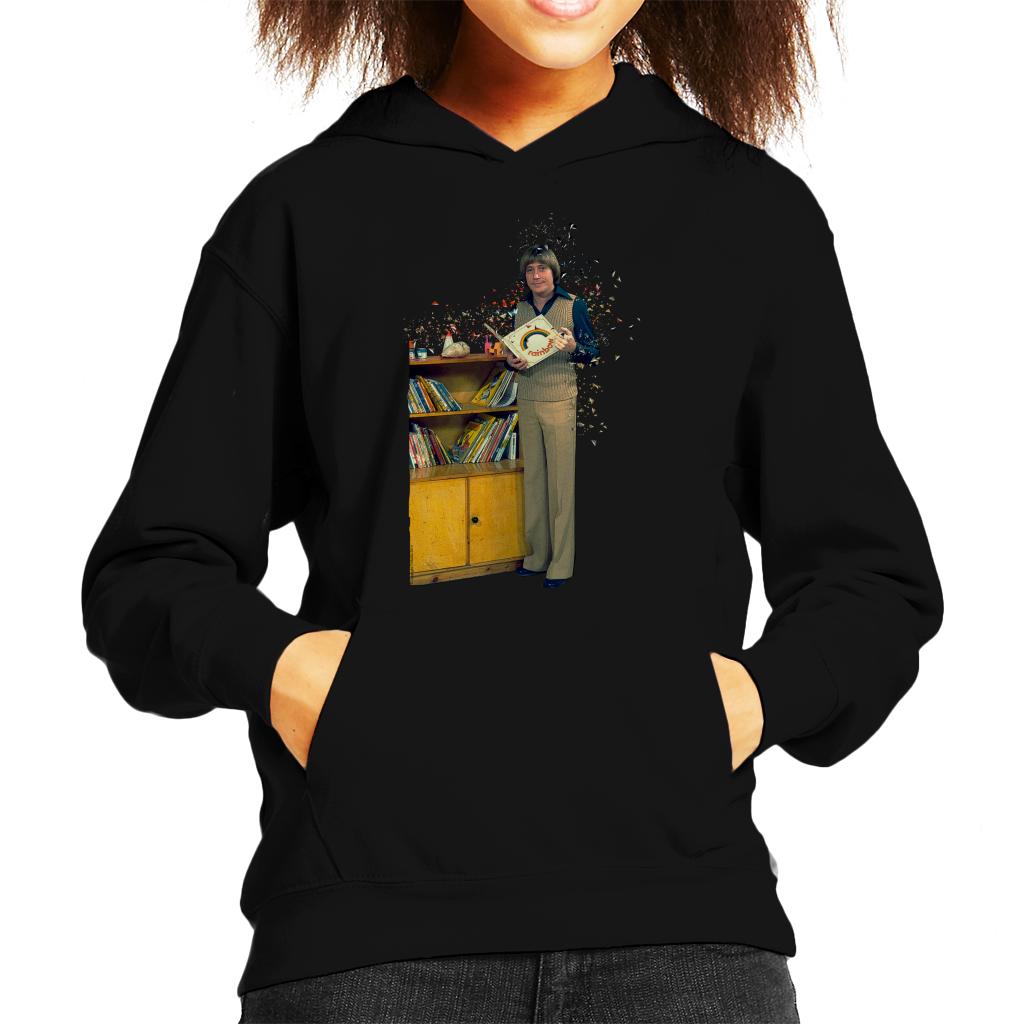 TV Times Rainbow Presenter Geoffrey Hayes 1975 Kids Hooded Sweatshirt