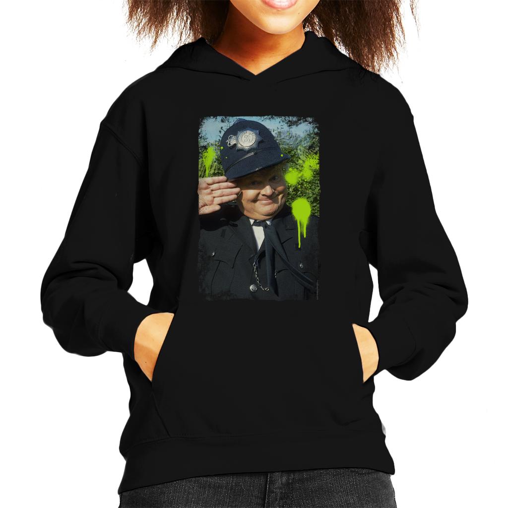 TV Times Comedian Benny Hill As Policeman 1989 Kids Hooded Sweatshirt