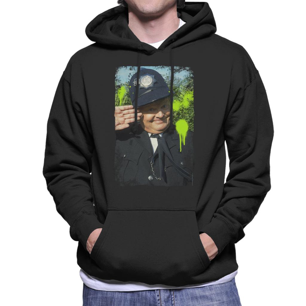 TV Times Comedian Benny Hill As Policeman 1989 Men's Hooded Sweatshirt