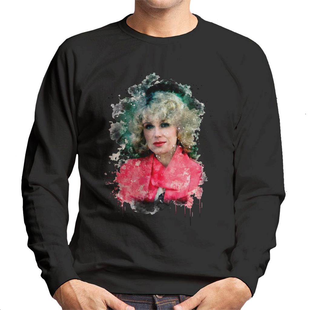 TV Times Joanna Lumley Paint Splatter Men's Sweatshirt