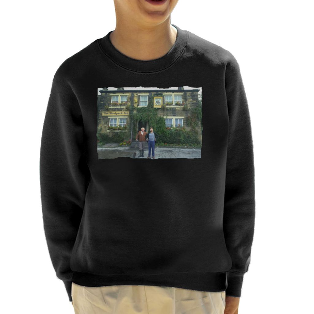 TV Times Amos Brealy And Henry Wilks Outside The Woolpack Emmerdale Kids Sweatshirt