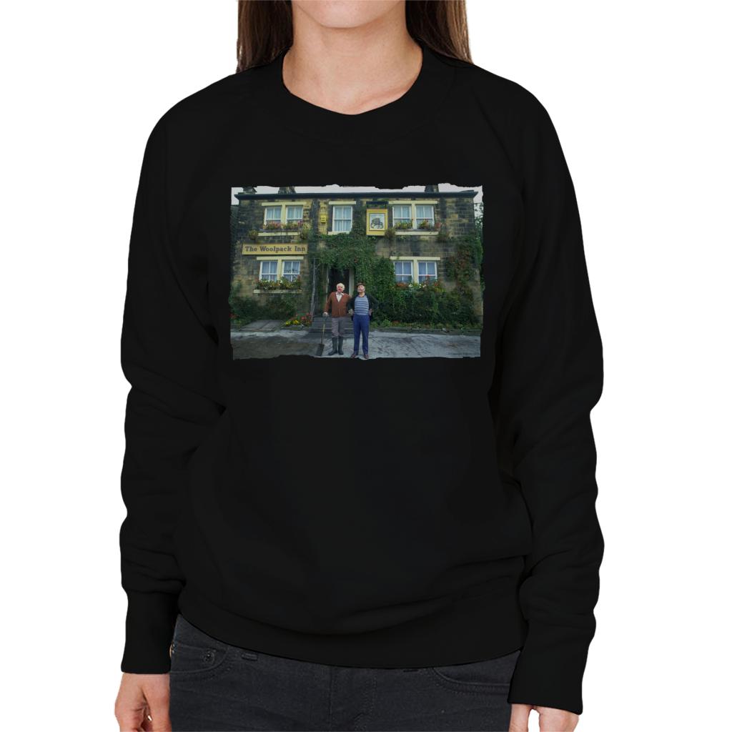 TV Times Amos Brealy And Henry Wilks Outside The Woolpack Emmerdale Women's Sweatshirt